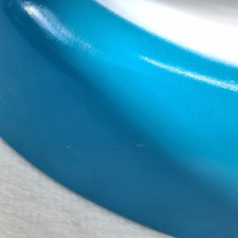 Vintage Pyrex 10 oz Horizon Blue 700 Au Gratin Souffle Dish Baker Vtg Pixie USA